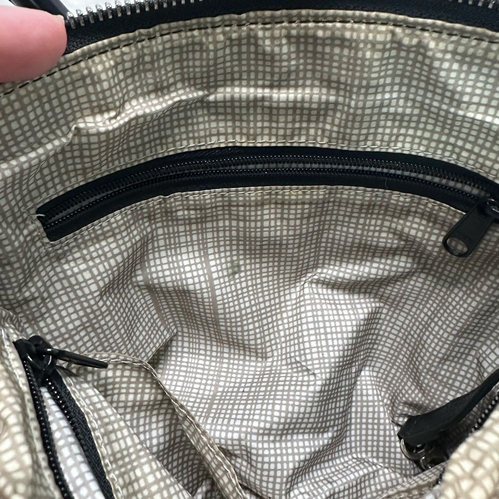 BRIGHTON Black Nylon Crossbody Bag with Silver Accents - Picture 9 of 12